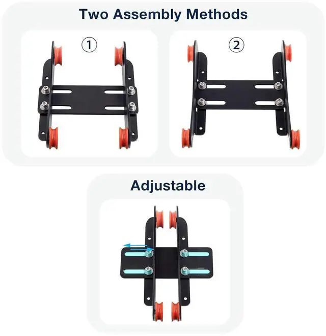 Alt view image 4 of 7 - UniTak3D Metal Filament Spool Holder Holder Adjustable Filament Spool Holder with Smooth Bearing Compatible with Voxelab Aquila, Ender 3 V2, Ender 3 Pro, CR10, Ender 5 Pro Series