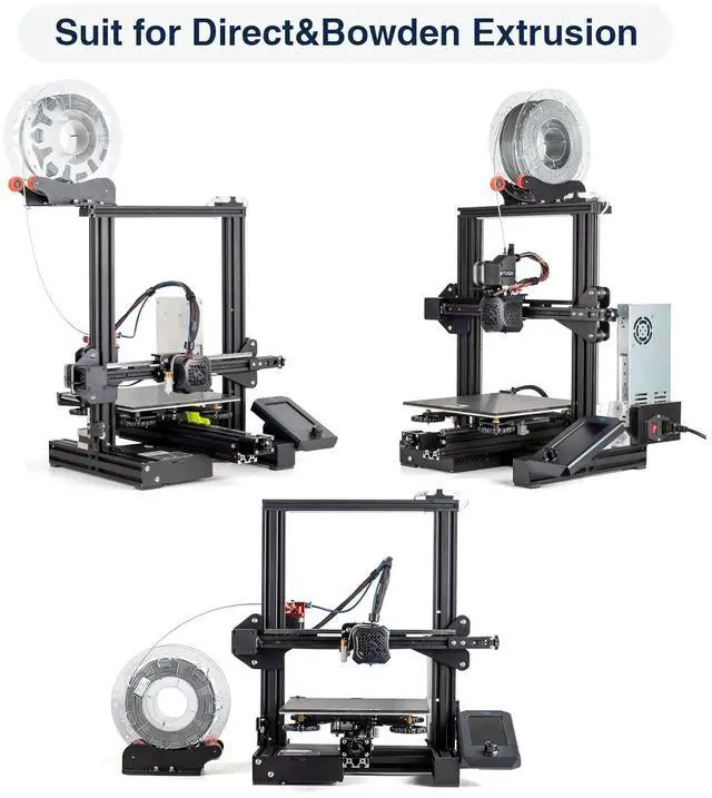 Alt view image 5 of 7 - UniTak3D Metal Filament Spool Holder Holder Adjustable Filament Spool Holder with Smooth Bearing Compatible with Voxelab Aquila, Ender 3 V2, Ender 3 Pro, CR10, Ender 5 Pro Series