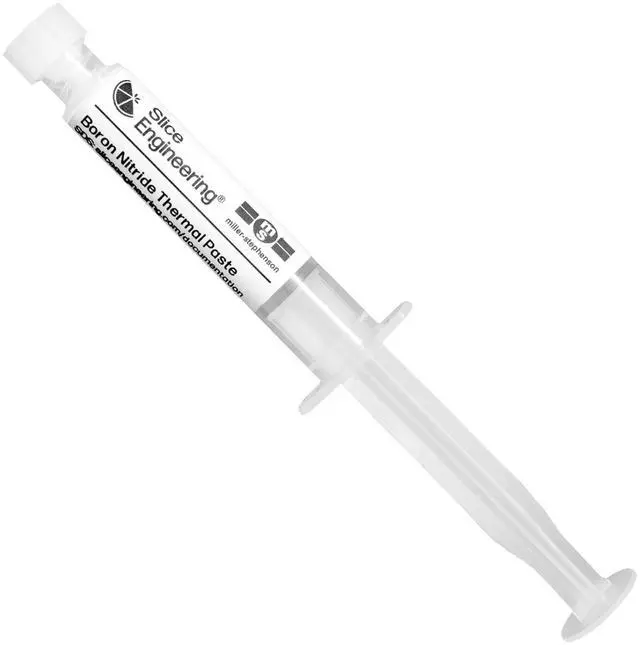 Main image of Boron Nitride Paste (5 cc) by Slice Engineering | Improve Conductive Heat Transfer | Maintain Stable Temperatures | 3D Printing | Thermowells | RTD Sensors | Thermistors | Thermocouples | Heaters