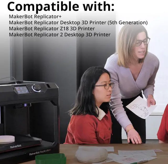 Alt view image 5 of 6 - MakerBot PLA 3D Printing Filament Large Spool for Replicator+ and 5th Gen 3D Printers (Cool Gray)