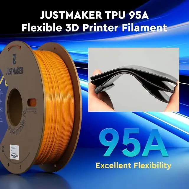 Alt view image 7 of 7 - TPU 95A 3D Printer Filament, Suitable Resilience, Upgrade Cardboard Spool, 1kg, Dimensional Accuracy +/-0.05mm, 1.75mm, White