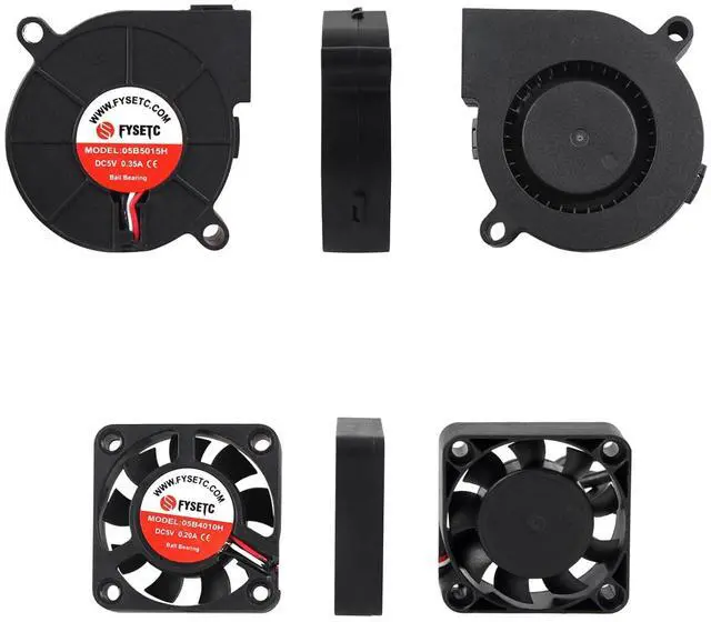 Alt view image 5 of 7 - FYSETC 3D Printer Part Prusai3 MK3S+ 4010 5015 Fan DC 5V MK3S Blower Fan Extruder Cooling Radiator for 3D Printer Hot End DIY Accessory