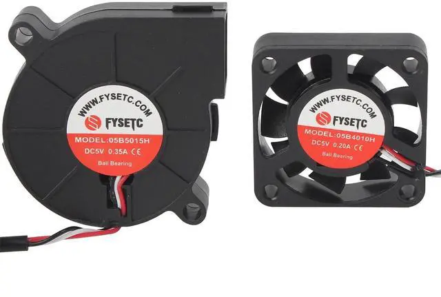 Alt view image 6 of 7 - FYSETC 3D Printer Part Prusai3 MK3S+ 4010 5015 Fan DC 5V MK3S Blower Fan Extruder Cooling Radiator for 3D Printer Hot End DIY Accessory