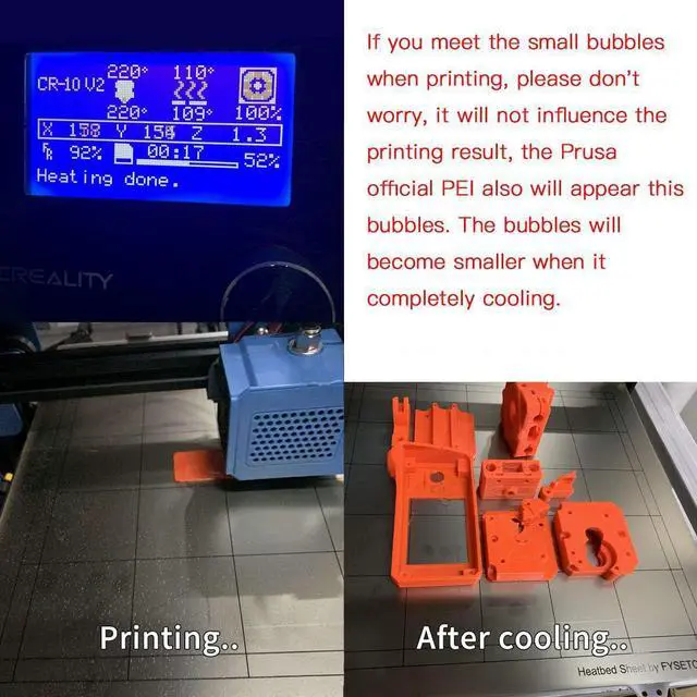 Alt view image 4 of 7 - FYSETC Flsn QQ-S Build System 265mm/ 10.4 inch Diameter 3 in 1 Round PEI Sheet Flexible Steel Platform+Sticker Base with Adhesive Heated Bed Cover for Flsn QQ,QQ-S,QQ-S-Pro 3D Printer