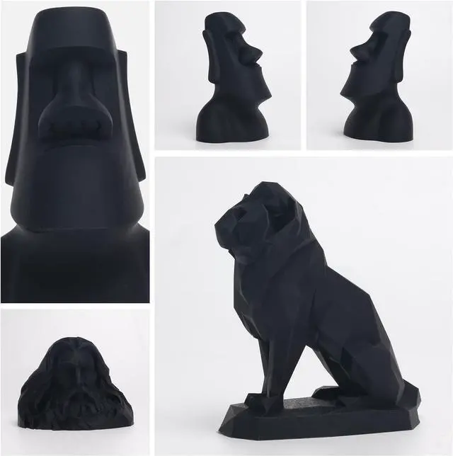Alt view image 5 of 5 - Matte PLA Filament 1.75mm, Upgrade Matte 3D Printer PLA Filament, 1KG*2 Bundle Cardboard Spool 3D Printing Filament for 3D Printers(Matte Black 2Pack)