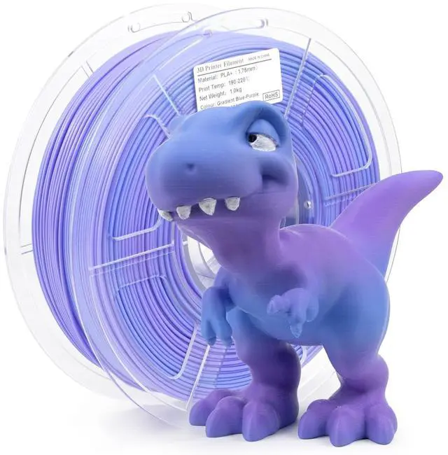 Main image of iSANMATE 3D Printer Filament, Pla Filament 1.75mm, Gradient Blue Purple Filament, Color Change Rainbow Filament, 3D Printing Filament 1KG/Spool