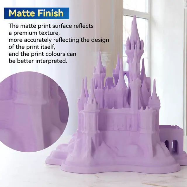 Alt view image 3 of 7 - Matte PLA+ 3D Printer Filament, Upgrade Cardboard Spool, Dimensional Accuracy +/-0.03mm, 1.75mm, 1kg, Coral Pink