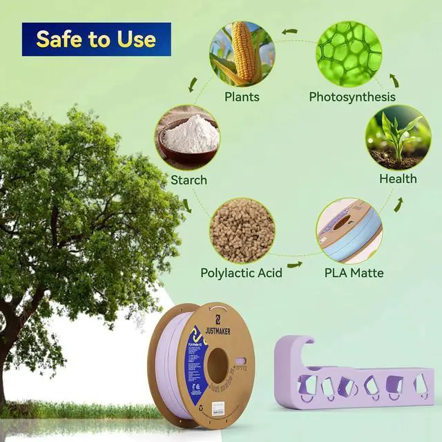 Alt view image 5 of 7 - Matte PLA+ 3D Printer Filament, Upgrade Cardboard Spool, Dimensional Accuracy +/-0.03mm, 1.75mm, 1kg, Coral Pink