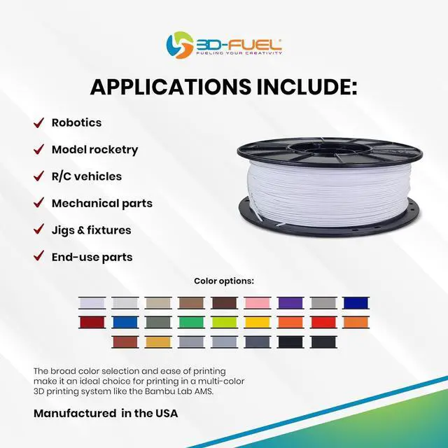 Alt view image 4 of 4 - 3D-Fuel Tough Pro PCTG Filament for 3D Printing, Better Than PETG Filament, Made in The USA, 3D Printer Filament, Dimensional Accuracy +/- 0.02 mm, 1.75mm, 1 kg Spool, Chocolate Brown