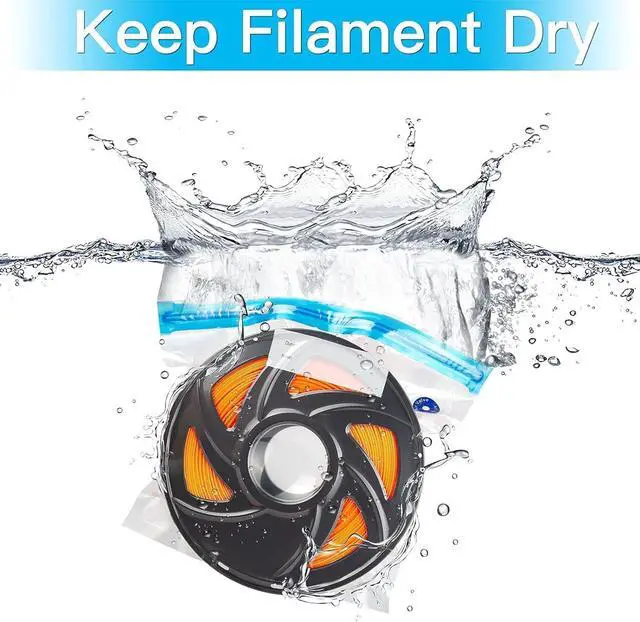 Alt view image 3 of 6 - YOOPAI Filament Storage Bag Vacuum Kit-20Pack Cleaning Drying Sealed Bags for 3D Printer Filament with Desiccants/Humidity Indicator Cards/Hand Pump (Plastic 13.2 x 12.7inch)