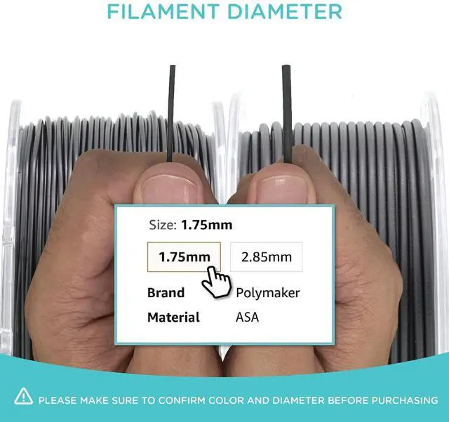 Alt view image 6 of 6 - Polymaker ASA Filament 1.75mm Natural, 1kg ASA 3D Printer Filament, Heat & Weather Resistant - ASA 3D Filament Perfect for Printing Outdoor Functional Parts, Dimensional Accuracy +/- 0.03mm