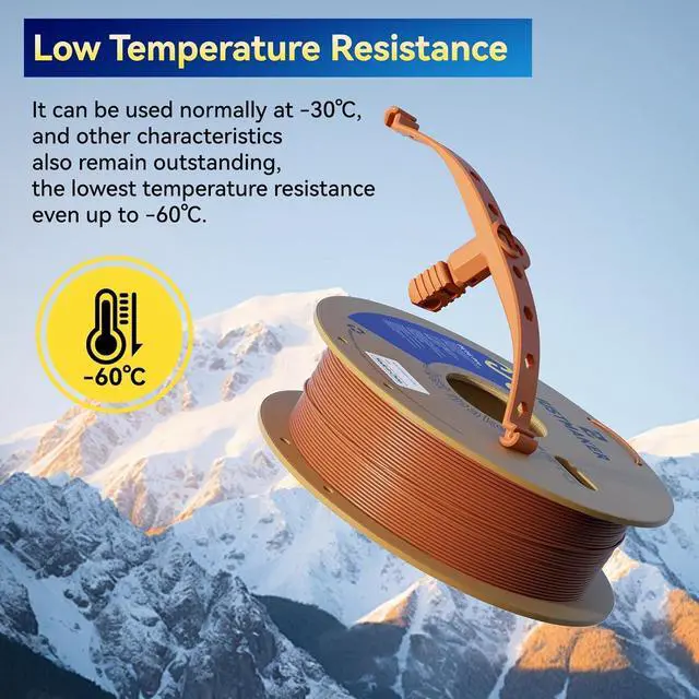 Alt view image 4 of 7 - PETG Pro (PETG+) 3D Printer Filament, Updated Stronger Impact Resistance, Dimensional Accuracy +/-0.03mm, 1.75mm, 1 kg, White