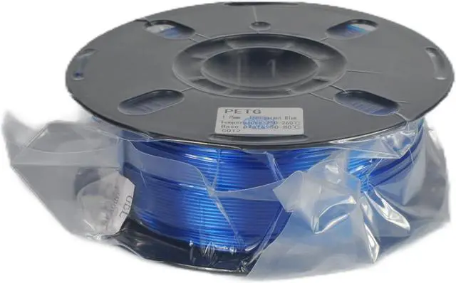 Alt view image 5 of 6 - RANKI PETG Filament 1.75mm 3D Printer Filament, Dimensional Accuracy +/- 0.03 mm, 1kg Spool (Transparent Blue)