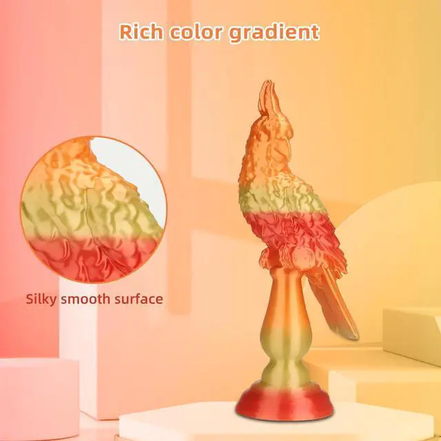 Alt view image 7 of 7 - Silk PLA 3D Printer Filament 1.75mm Silk Shiny Fast Gradient Color Change Rainbow Multicolor PLA Filament 1kg (2.2lbs) /Spool for FDM 3D Printers-Blood Orange