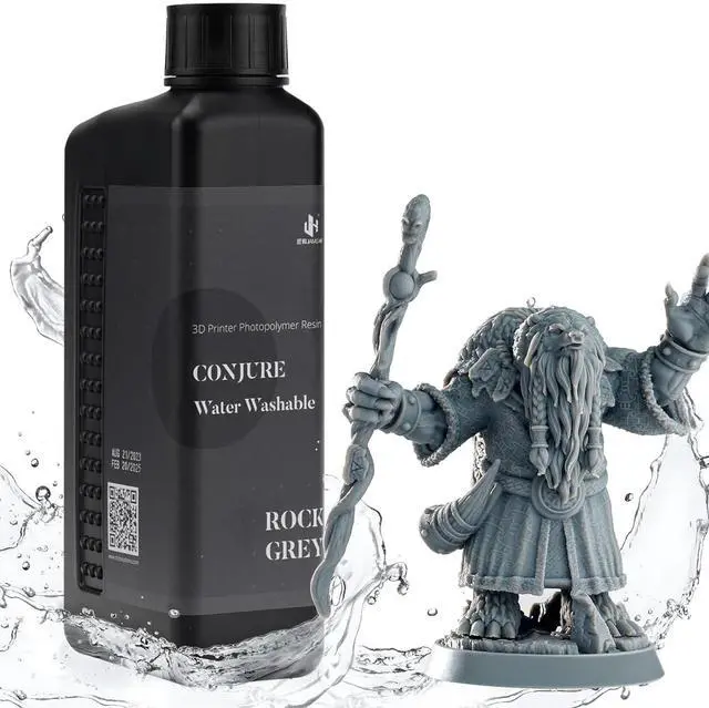 Main image of Chitu Systems Water Washable Resin 1KG,Faster Post-Processing, 405nm Standard Photopolymer Resin for 8K/10K/12K/LCD/DLP/SLA 3D Printers, Near-Expiry Resin - Limited Stock(Rock Grey, 1000g)