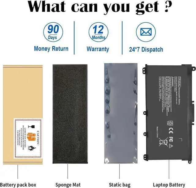 Alt view image 6 of 7 - TF03XL 920070-855 Battery for HP Pavilion 17 15 14 17-AR050WM 15-CC023CL 15-CC050WM 15-CC060WM 15-CC123CL CC563ST 15-CD040WM 17-AR 15-CC 15-CD 15-CK 14-BF 920046-121 421 541 HSTNN-LB7X IB7Y Laptop