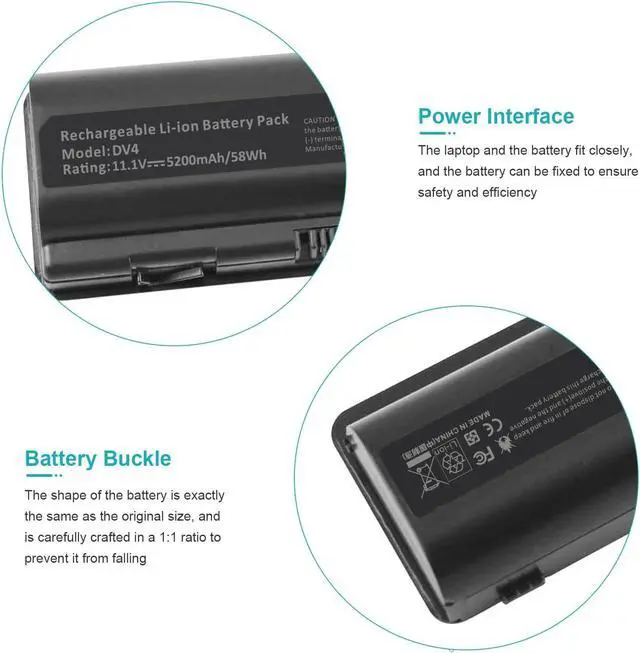 Alt view image 3 of 7 - Fancy Buying Spare 484170-001 Laptop Battery for HP Spare 497694-001 498482-001 484170-002 485041-001
