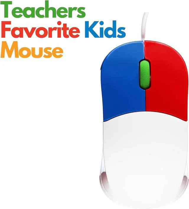 Alt view image 4 of 7 - Clevy Kids Mouse - Colorful Ergonomic USB Computer and Laptop Kids Mouse for School and Home Computer Use - Wired Children Friendly - Compatible with Windows, macOS, Chromebook