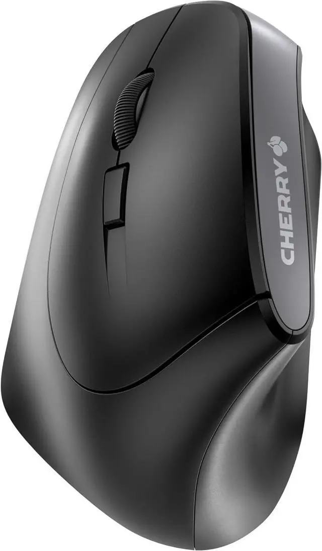 Main image of Cherry MW 4500 - Ergonomic Wireless Mouse - Left-Handed - 1200 dpi - Thumb Buttons - Extra Small Nano Receiver, Black (JW-4550)
