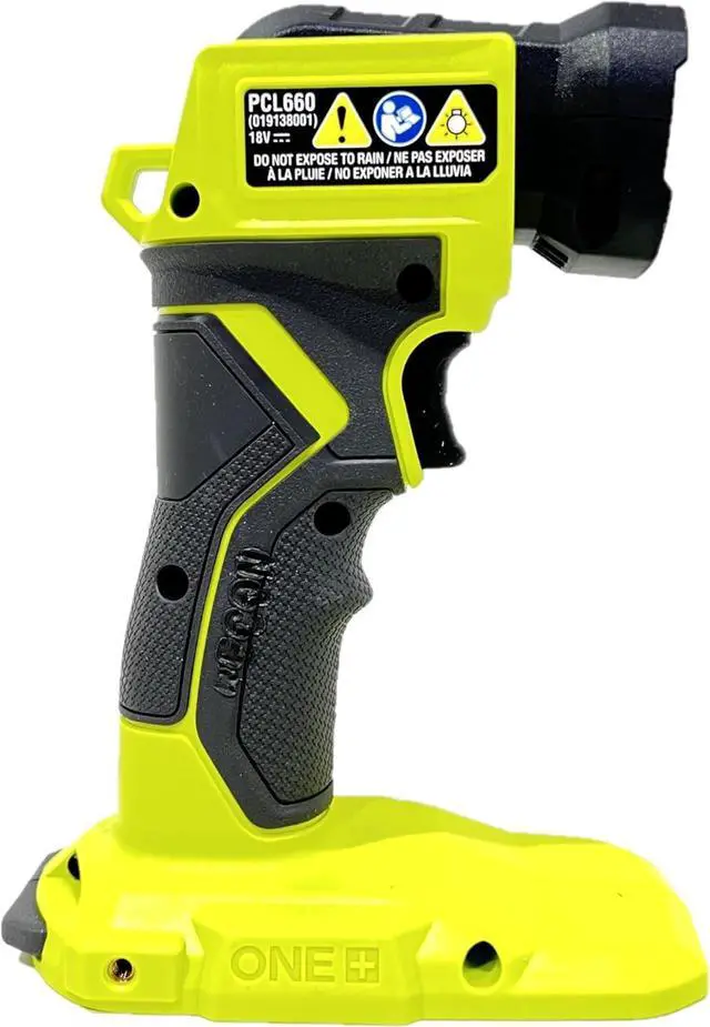 Alt view image 4 of 7 - Ryobi 18V LED Light, PCL660 2Pk - Bulk Packaged, Handheld, Green, 2pk-PCL660=BT