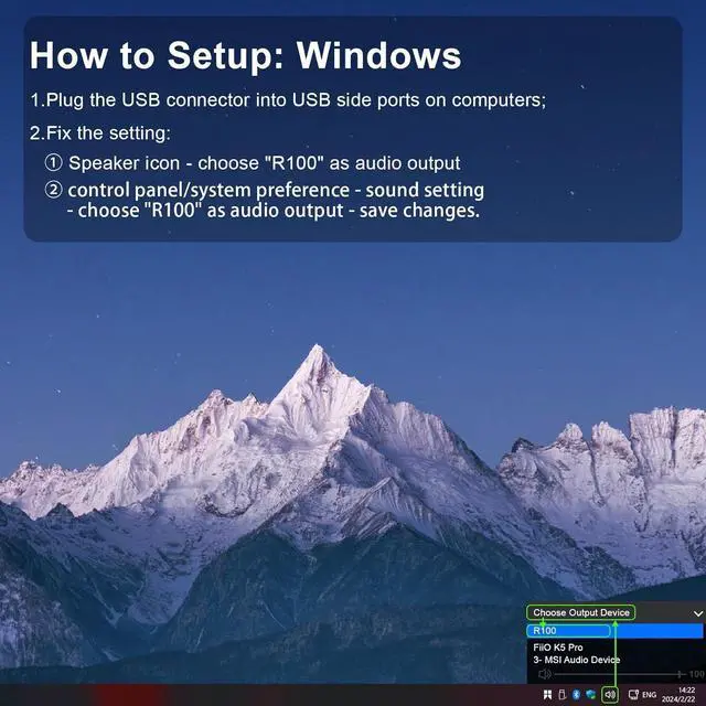 Alt view image 7 of 7 - SOULION R100 Bluetooth Computer Speakers with Dynamic LED Light, USB Plug & Play PC Speakers with Switch Button, Clearly Sound Soundbar for Desktop Laptop Monitor(USB-C to USB Adapter Included)