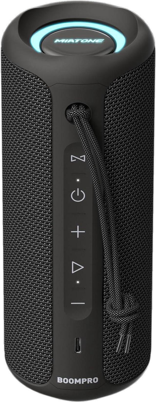 Main image of MIATONE Bluetooth Speakers 36W Portable Speaker with Stereo Sound Bass, Bluetooth 5.3 Wireless USB Type C Outdoor, 5000mAh 16H Playtime IPX7 Waterproof, Color Lights Speaker (Black)