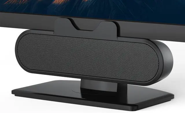 Main image of INGA Computer Speakers for Desktop PC, USB Monitor Speaker Bar with Clip-On, Wired Desk Speakers with HD Stereo Loud Sound, Laptop Speaker Mini Sound Bar, Easily Clamps to Monitor
