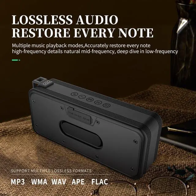 Alt view image 7 of 7 - Portable Bluetooth Speaker, Wireless Speakers with 20W HD Sound, IPX7 Waterproof, Bluetooth V5.3, Dual Stereo Pairing, 30H Playtime for Home, Outdoor, Travel, Party, Beach