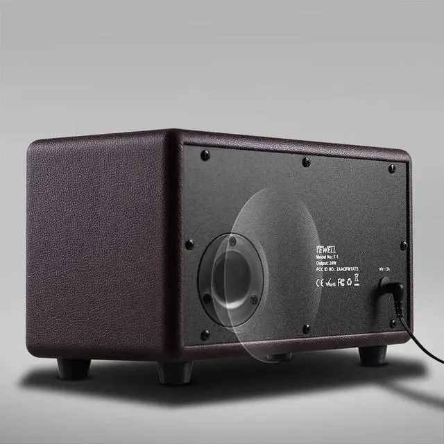 Alt view image 5 of 7 - Vintage Bluetooth Speakers with Bass Enhanced Technology, Wireless & 3.5mm Aux Input for Cellphone, AC Powered (Upgraded Version)