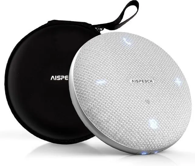 Main image of Bluetooth Conference Speakerphone M4 Conference Microphone with AI Noise Reduction AI Transcription Full-Duplex 360° Omnidirectional Voice Pickup USB Speaker for Teams Zoom Home Office, Gray