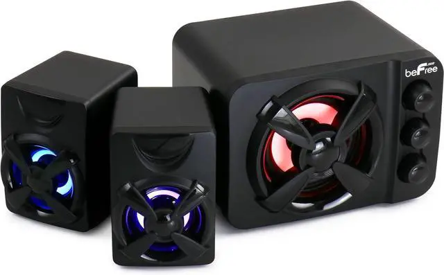 Alt view image 2 of 7 - beFree Sound Color LED 2.1 Gaming Speaker System