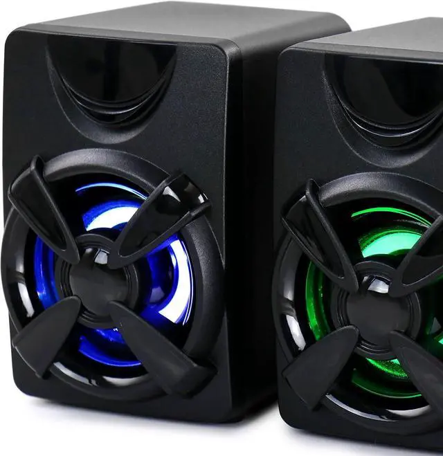 Alt view image 6 of 7 - beFree Sound Color LED 2.1 Gaming Speaker System