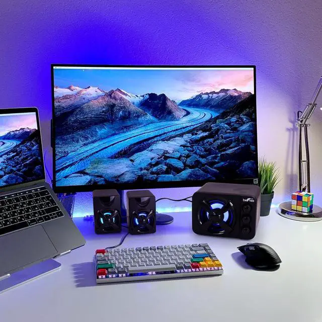 Alt view image 7 of 7 - beFree Sound Color LED 2.1 Gaming Speaker System