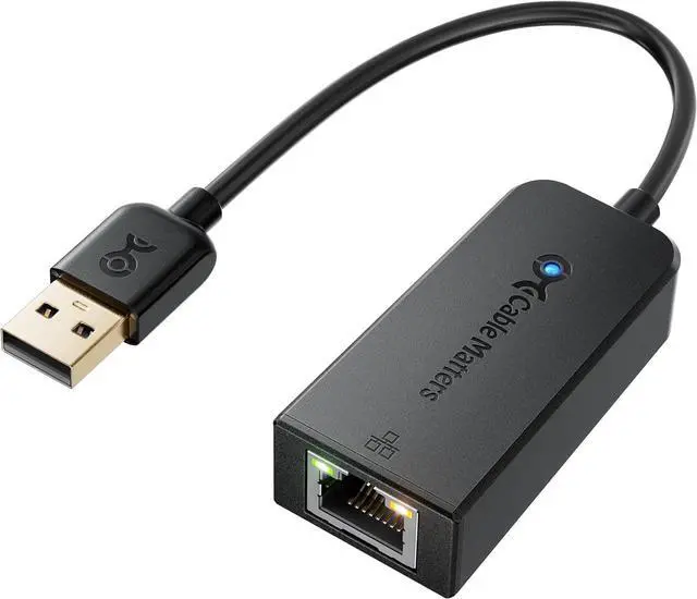 Alt view image 7 of 7 - Cable Matters Plug & Play USB to Ethernet Adapter with PXE, MAC Address Clone Support (Ethernet to USB 2.0 Adapter, Ethernet Adapter for Laptop) Supporting 10/100 Mbps Ethernet Network