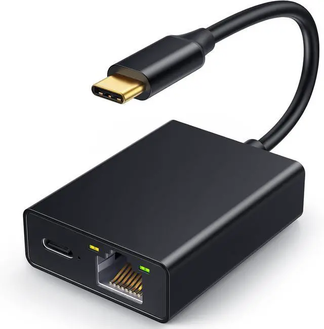 Main image of ELECTOP Ethernet Adapter for Chromecast with Google TV, USB Type C to RJ45 Ethernet Network Adapter Compatible with Chromecast HD/4K and More Streaming TV Sticks(Adhesive Tape Included)