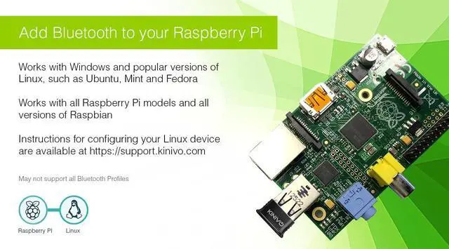 Alt view image 5 of 7 - Kinivo USB Bluetooth Adapter for PC BTD400 (Bluetooth 4.0 Dongle Receiver, Low Energy) - Compatible with Windows 11/10/8.1/8, Raspberry Pi, Linux, Laptop & Headphones