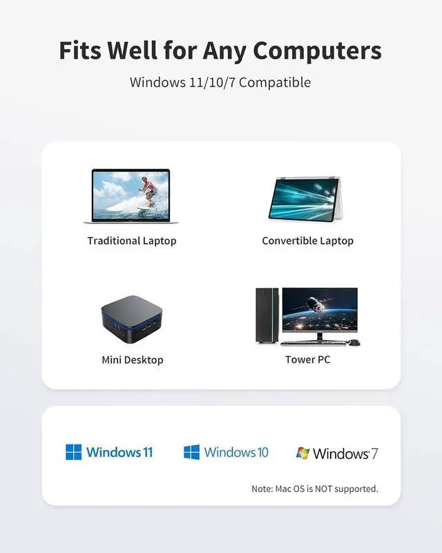 Alt view image 6 of 6 - BrosTrend AX300 Nano USB WiFi 6 Adapter, USB WiFi Adapter for Desktop PC Laptop, Portable Wireless Network Dongle, 2.4GHz 286Mbps Wi-Fi Dongle for Windows 11/10/7, Wi-Fi 6 Stick Easy Setup NOT for Mac