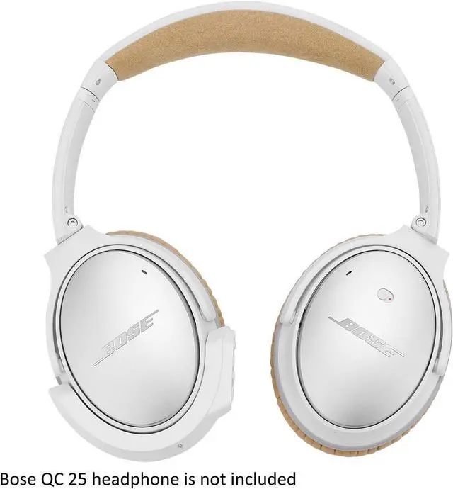 Alt view image 2 of 7 - Upgraded aptX Wireless Bluetooth Adapter for Bose QuietComfort QC 25 with Mic/Volume Control, White