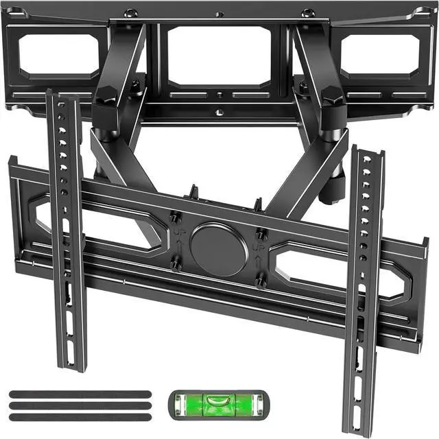 Main image of EconoMe TV Wall Mount for Most 26-70 inch tvs, Full Motion TV Mount Swivel and Tilt, Wall Mount Bracket Max VESA 400x400mm, Holds up to 99 lbs, Fits 8 12 16" Wood Studs.