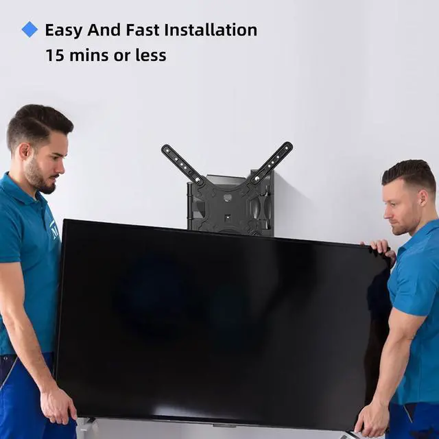 Alt view image 7 of 7 - Suptek Adjustable TV Wall Mount Swivel and Tilt TV Arm Bracket for Most 32-55 inch LED, LCD Monitor and Plasma TVs up to 70lbs VESA up to 400x400mm (MAFD-L400)