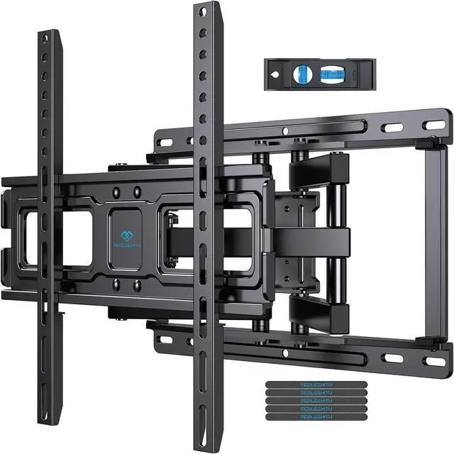 Main image of PERLESMITH TV Wall Mount Full Motion for 32-65 Inch Flat Curved Screen TVs, TV Mount with Swivels Tilts Extension Dual Articulating Bracket Arms Supports up to 99 lbs Max VESA 400x400, PSMFK9