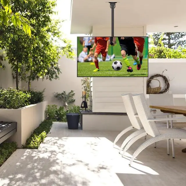 Alt view image 3 of 7 - Suptek Ceiling TV Mount Fits Most 26-65 inch LCD LED Plasma Panel Display with Max VESA 400x400mm Loaded up to 45kg/100lbs Height Adjustable MC4602