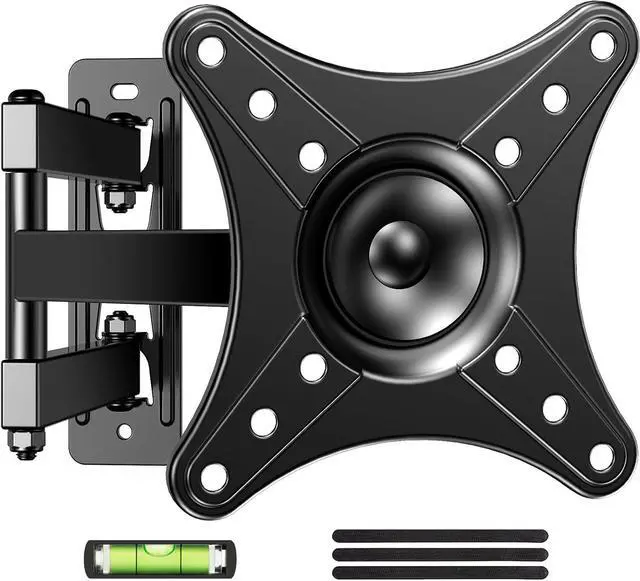 Main image of Full Motion TV Monitor Wall Mount Bracket for Most 13-32 Inch LED LCD Flat Curved Screen, 360° Rotation Swivel Tilt ExtensionAdjustable Articulating Arms, Max VESA 100x100mm up to 33lbs