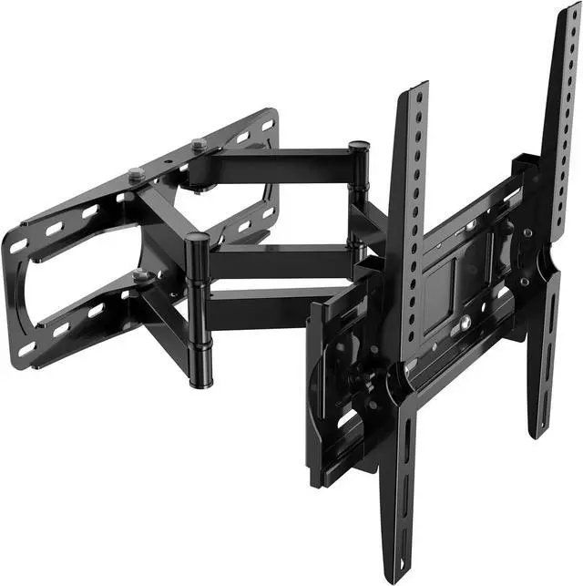 Main image of Full Motion TV Wall Mount for Most 26-65 Inch Flat/Curved 4K LED LCD TVs, Rotate Articulating Arms Swivel and Tilt Wall Mount TV Bracket Max VESA 400X400 mm,Fits 12/16 Wood Studs