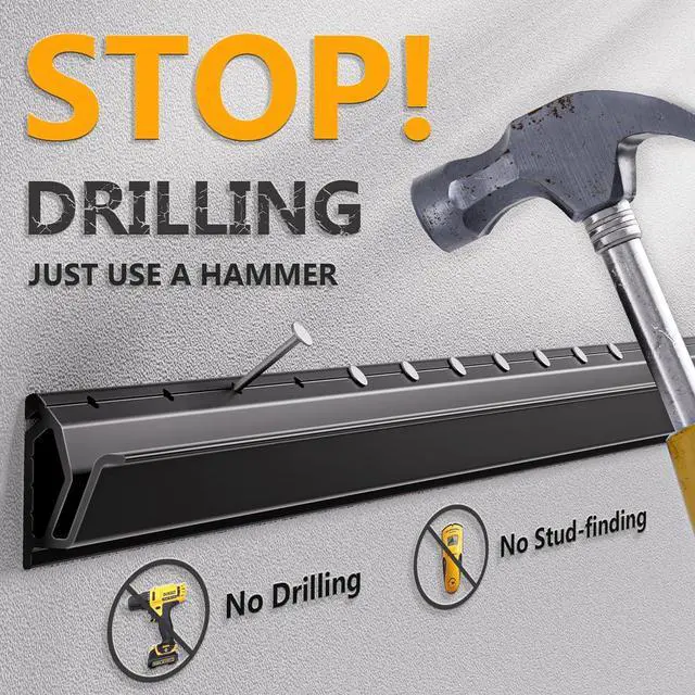 Alt view image 4 of 7 - Studless TV Wall Mount, No Drill Smart TV Mount for 32-75 inch TVs, Supports up to 150 lbs  Fast Install on Drywall, No Damage, No Stud, Max VESA 600x400mm (All Hardware Included)