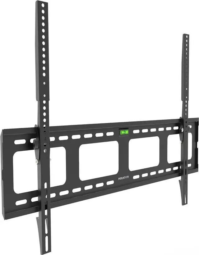Main image of Mount-It! Low-Profile Tilt TV Wall Mount | Ultra-Slim Bracket for 43-90 Inch TVs | Downward Tilt for Anti-Glare | Heavy-Duty Steel Holds 220 lbs | VESA 800x600 | Stud & Concrete Installation