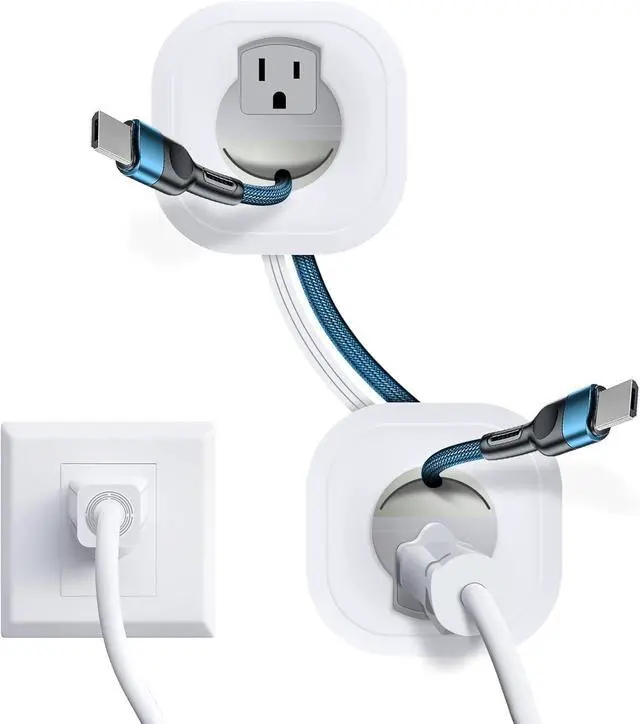 Main image of in-Wall Cable Management Kit, TV Cord Hider for Wall Mounted TV, Hide TV Cords for Wall Mount TV, TV Outlet Wall Kit Includes Power & Low Voltage Cable Management with Hole Saw Drill Attachment