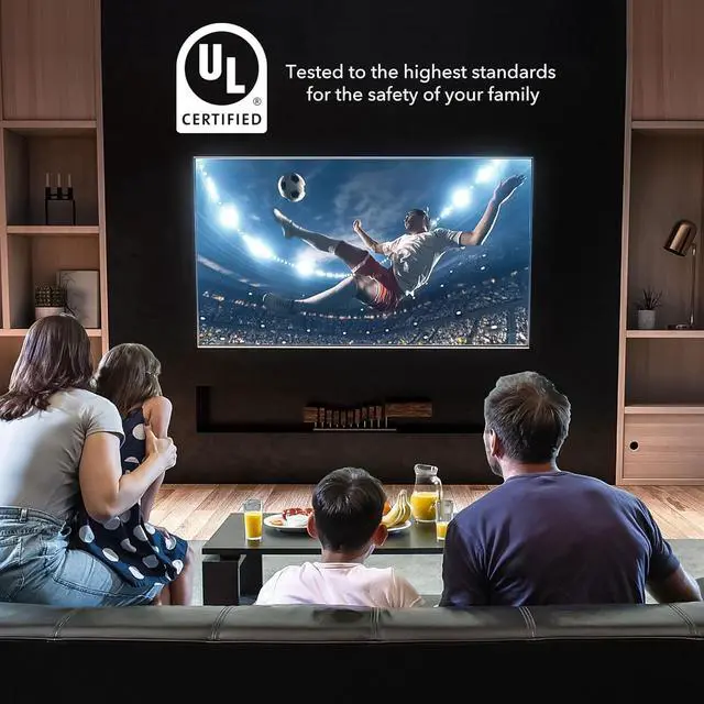 Alt view image 2 of 7 - Mount-It! UL Certified Heavy Duty Full Motion TV Wall Mount for Most 37-80 Inch Flat Screen TVs, Wall Mount Bracket Max VESA 600x400, Holds up to 440lb, Full Motion TV Mount 55 inch, 65 inch, 80 inch