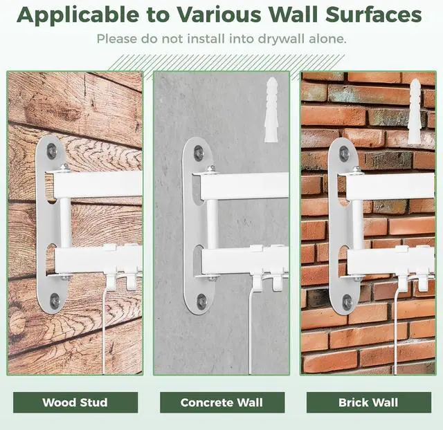 Alt view image 4 of 7 - Full Motion Wall Mount for Echo Show 15, Monitor Wall Mounting Bracket for 15-28 Inch Monitors TVs, Swivel and Tilt 360 Rotate Wall Mount for Alexa Echo Show 15, Adjustable and Extendable