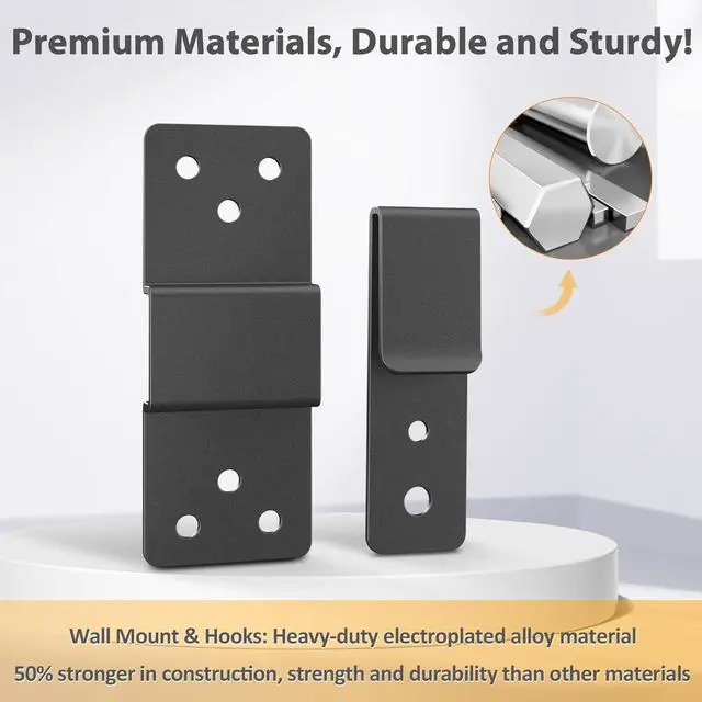 Alt view image 5 of 7 - Wall Mount TV Bracket,No Stud TV Wall Mount,No Drill TV Brackets for Wall Mount,Easy Install Fits 19-100 inch TVs,Include Hardware,Suitable for Most LED LCD Flat Screen TVs & Monitors(TV Wall Mount)